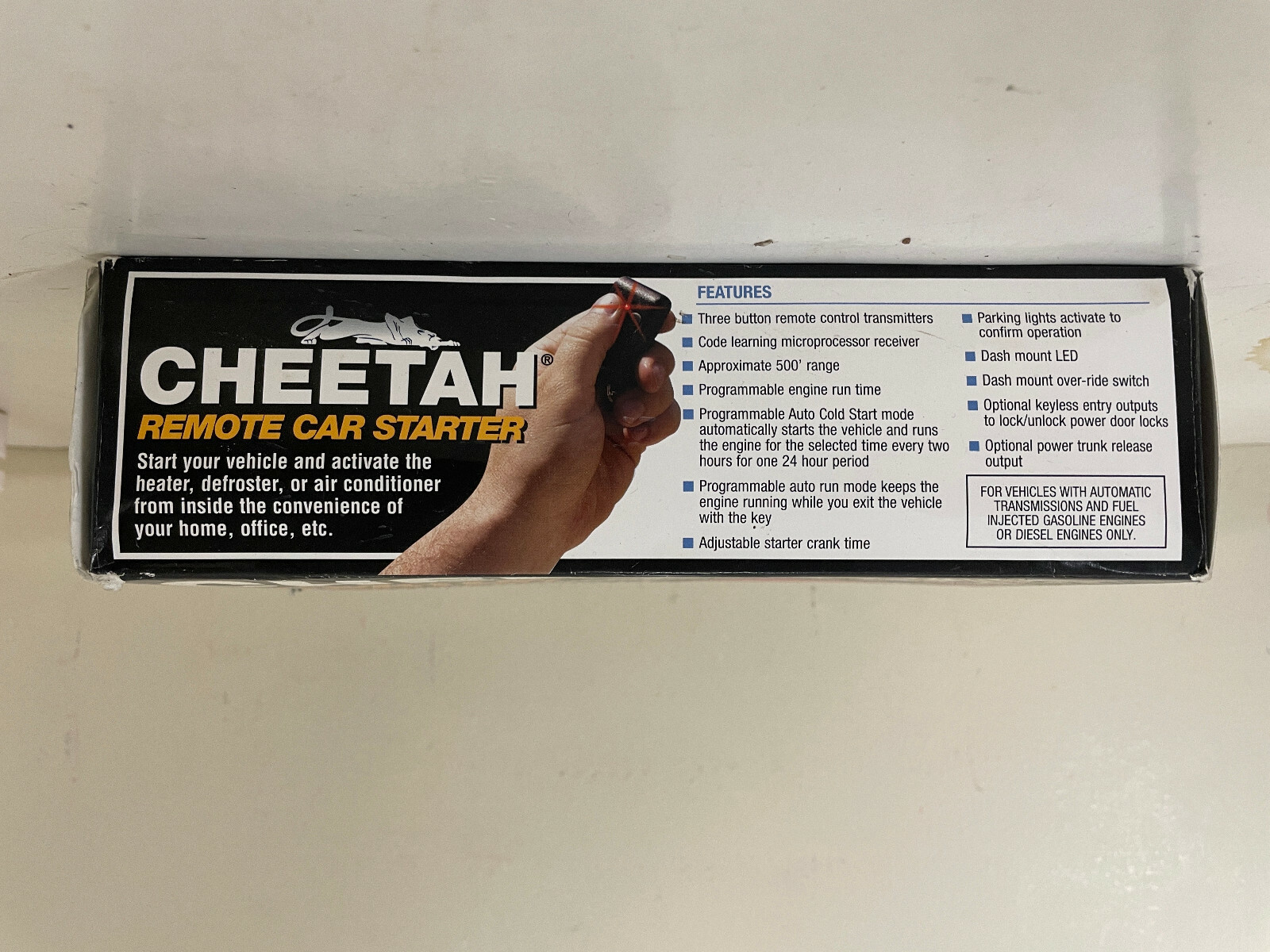 CHEETAH REMOTE CAR STARTER MODEL SK8 NEW