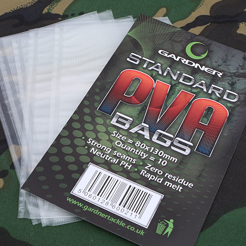 Gardner Tackle Pva Bags In Five Sizes  10's, 20' or 25's For Carp Coarse Fishing