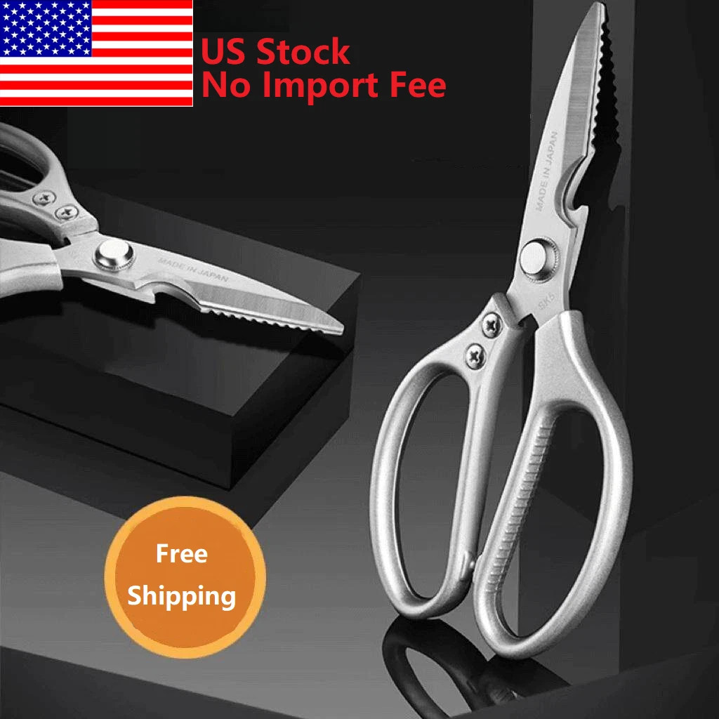 SK5 Heavy Duty Kitchen Scissors Stainless Steel Multipurpose Shears Bottle Open