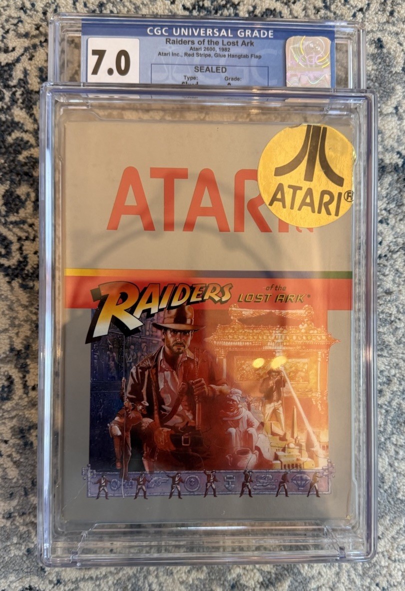 Raiders Of The Lost Ark Atari 2600 Video Game CGC 7.0