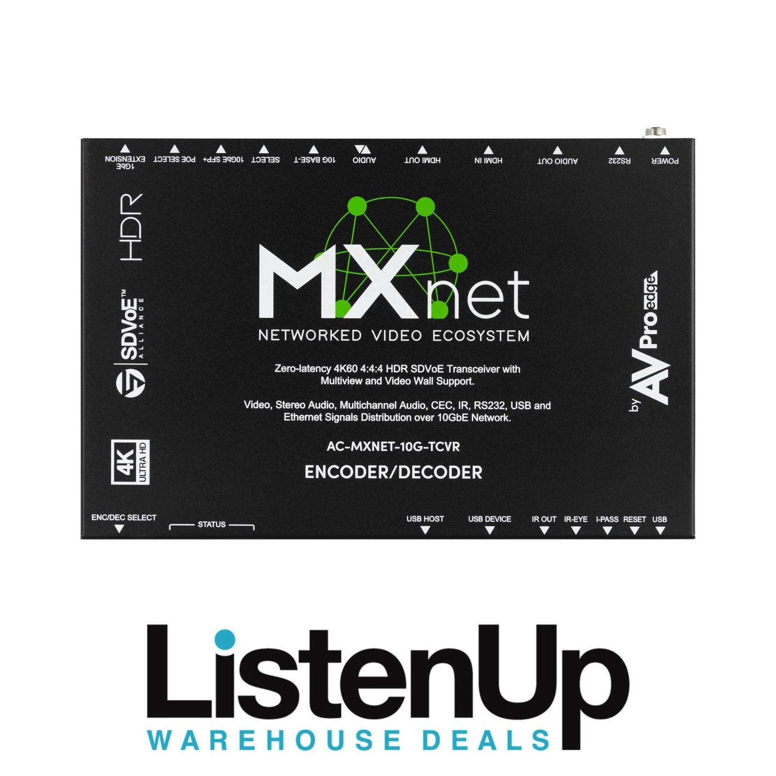 AVPro Edge MXnet 10G SDVoE Transceiver (AC-MXNET-10G-TCVR) - Multi-View Support