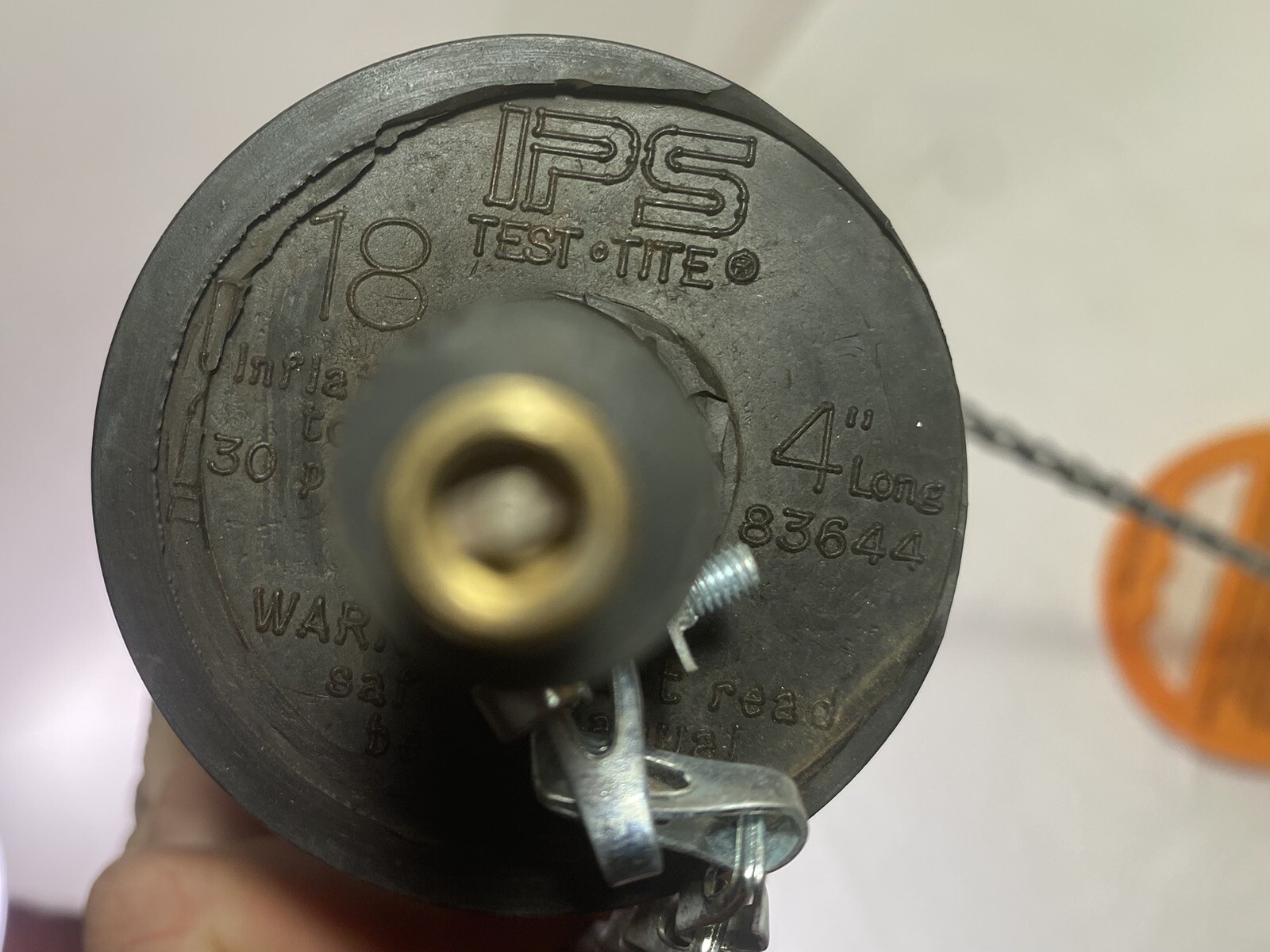 IPS Test-Tite Pneumatic Test Plug 83644, Multi-Size for 4", 24" Length Pipe