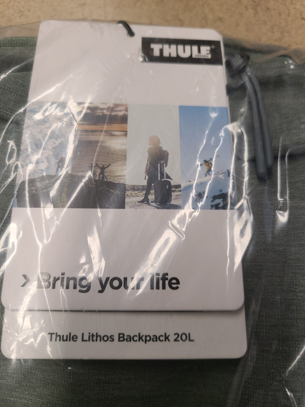 Thule Lithos Backpack 20L Agave/Black