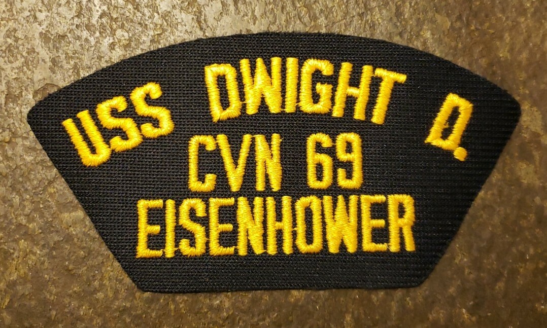USS Dwight D. Eisenhower CVN-69 US Navy 5.75” by 3” Patch