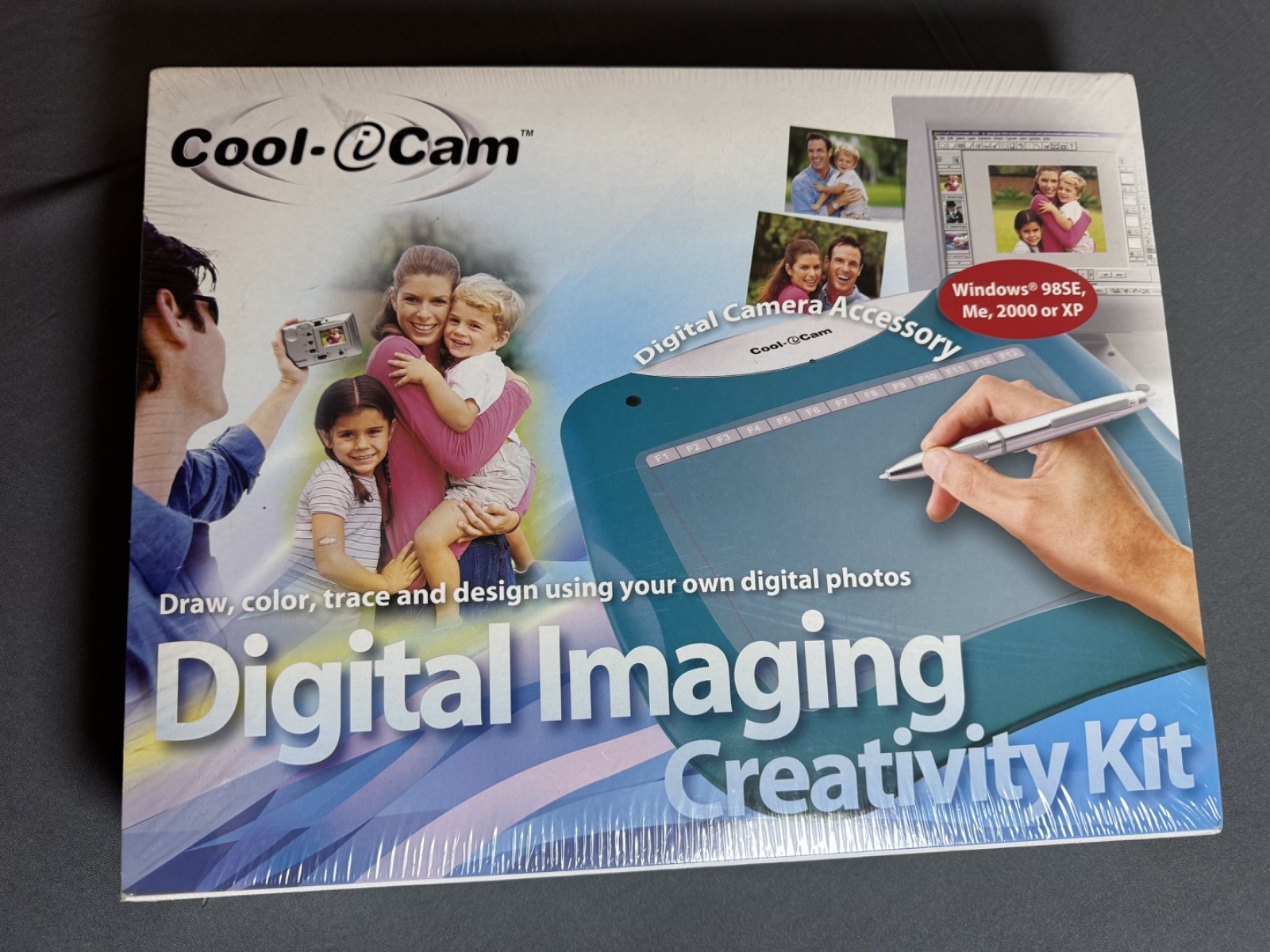 Vtg 2001 Spectra Cool-iCam Digital Imaging Creativity Kit Draw Pad Pen History