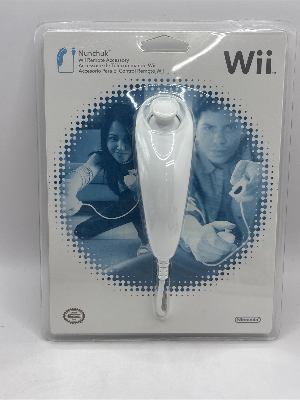 Official Nintendo Wii Nunchuk Controller White OEM Brand New Sealed