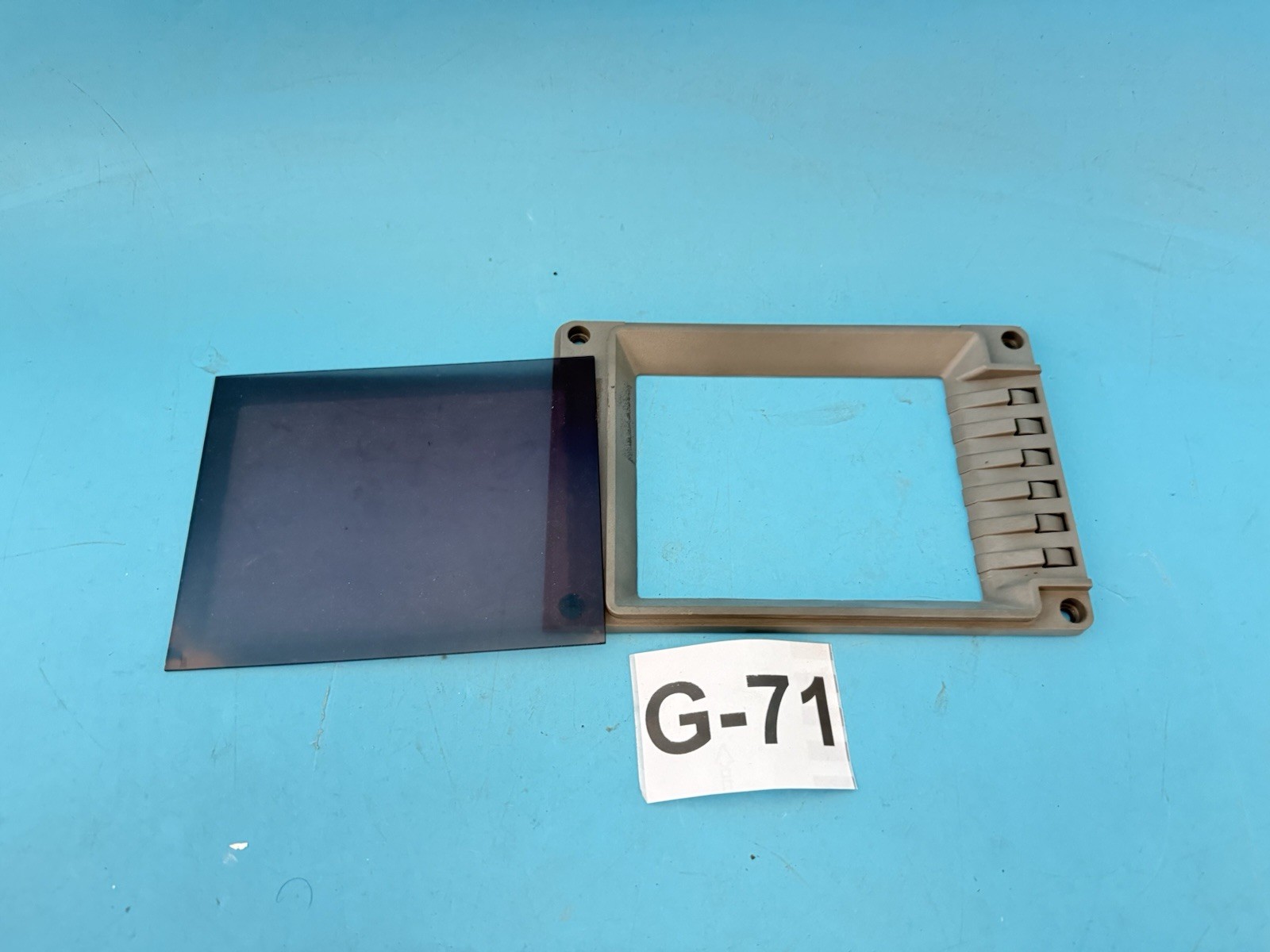 HP Agilent 8593E 8595E Spectrum Analyzer Front Glass Bezel Frame w/ Screen Lens
