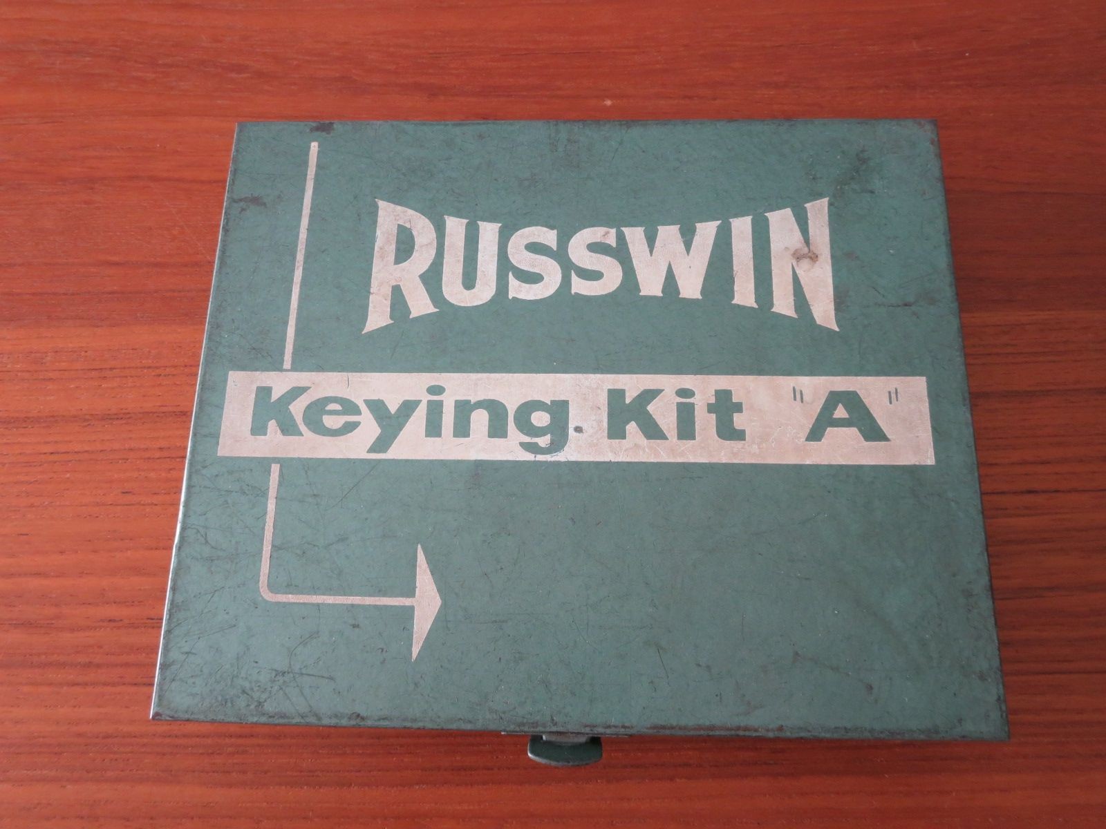 Vintage Russwin Keying Kit "A" Empty Metal Box