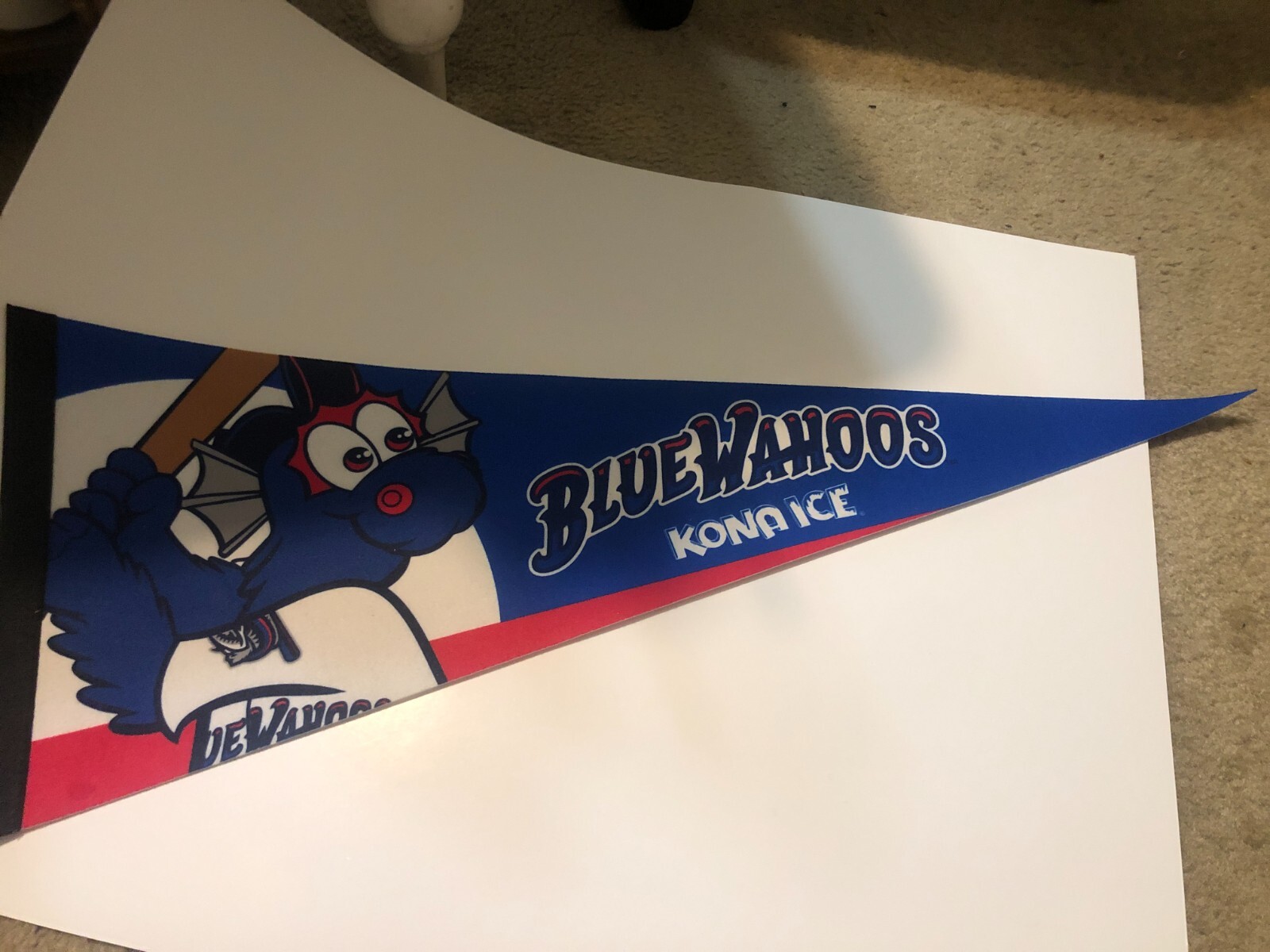 Pensacola Blue Wahoos Minor League Baseball Full Size Pennant MiLB Marlins  GOOD