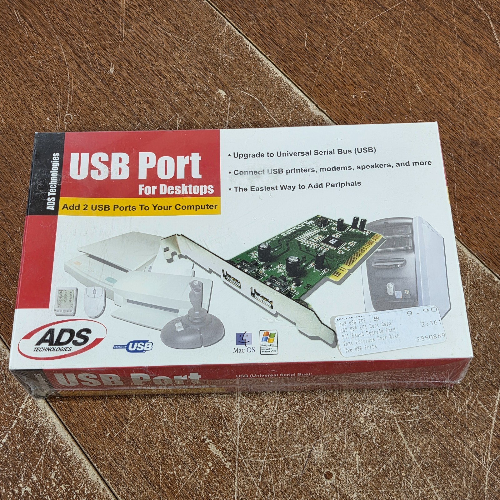 Vintage USB Port For Desktops ADS Technologies Add 2 USB Ports