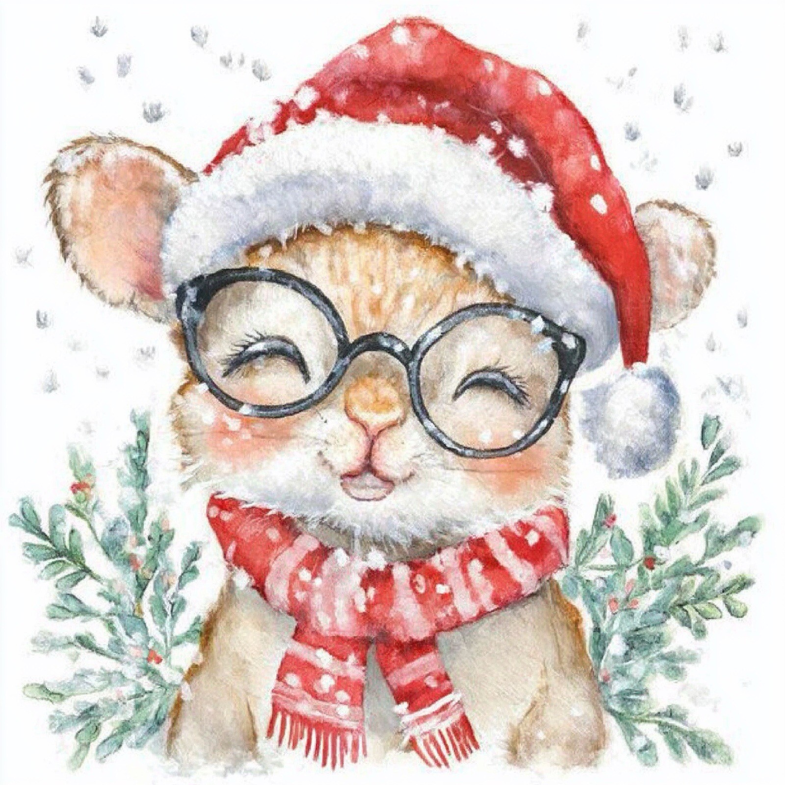Holiday Rabbit Digital Clip Art – 300 DPI PNG File