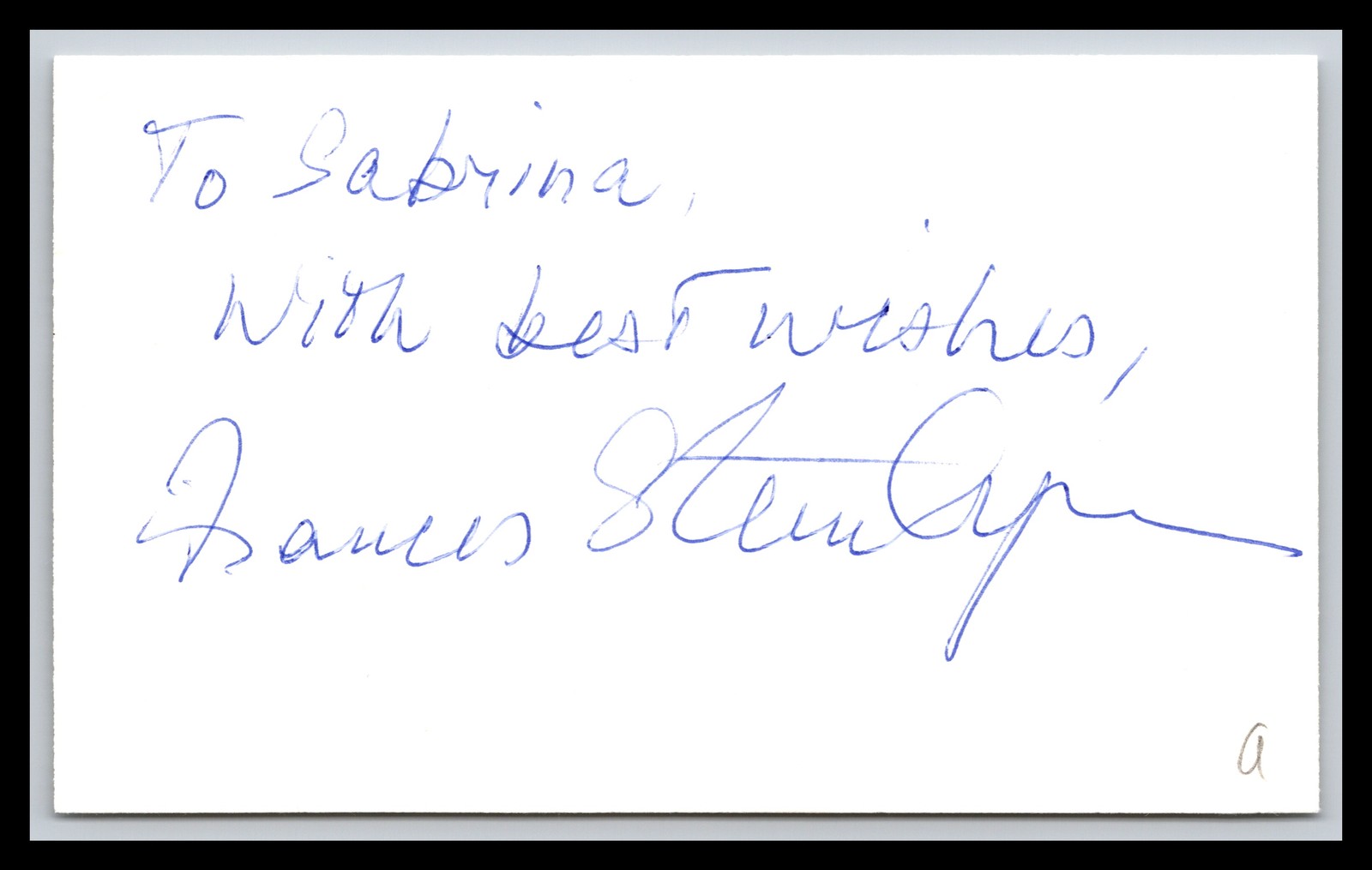 Frances Sternhagen - Actress  - 3x5 Card - Signed | Autograph (a)
