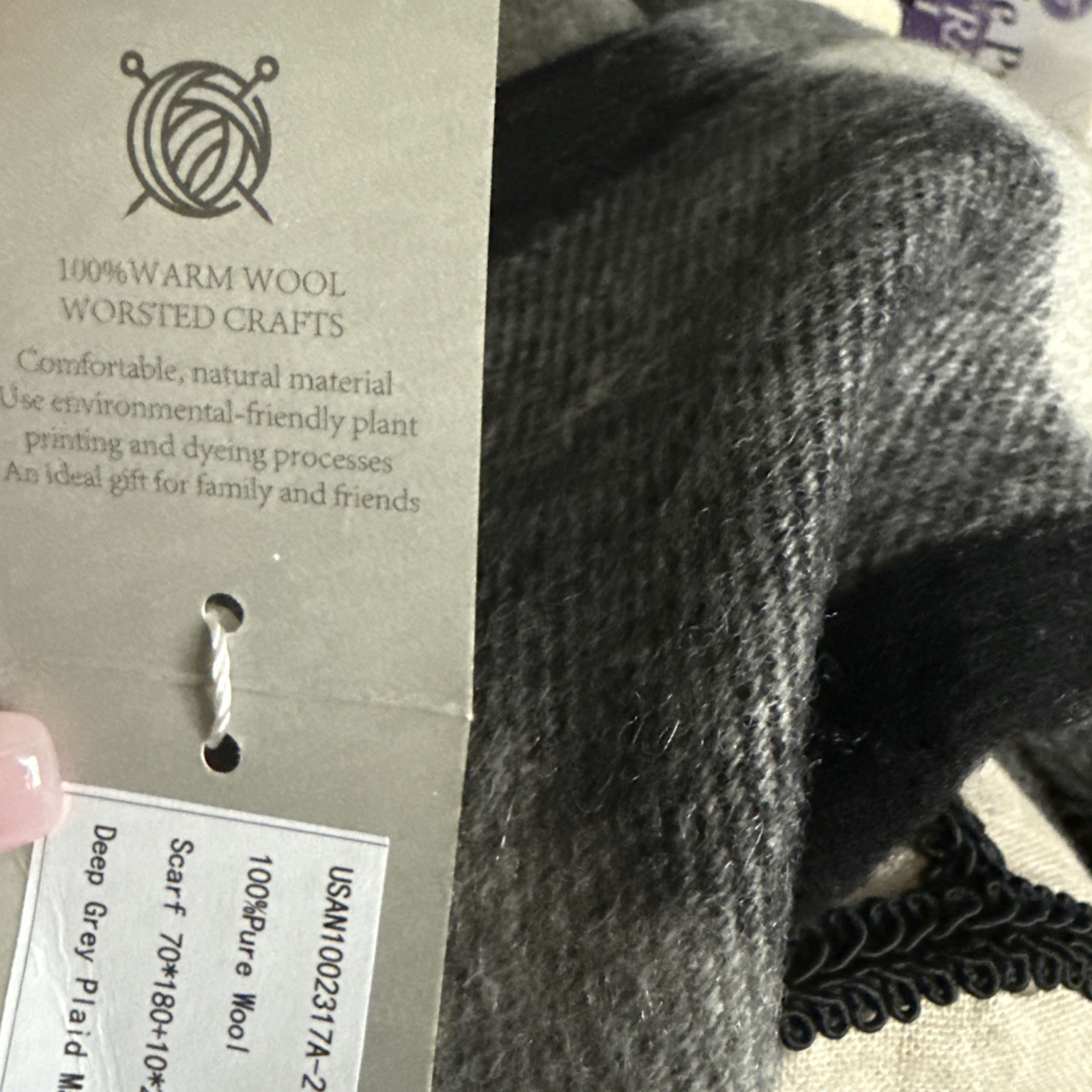 I k Illustrious Knitting 100% Wool Scarf NWT Gorpcore Unisex