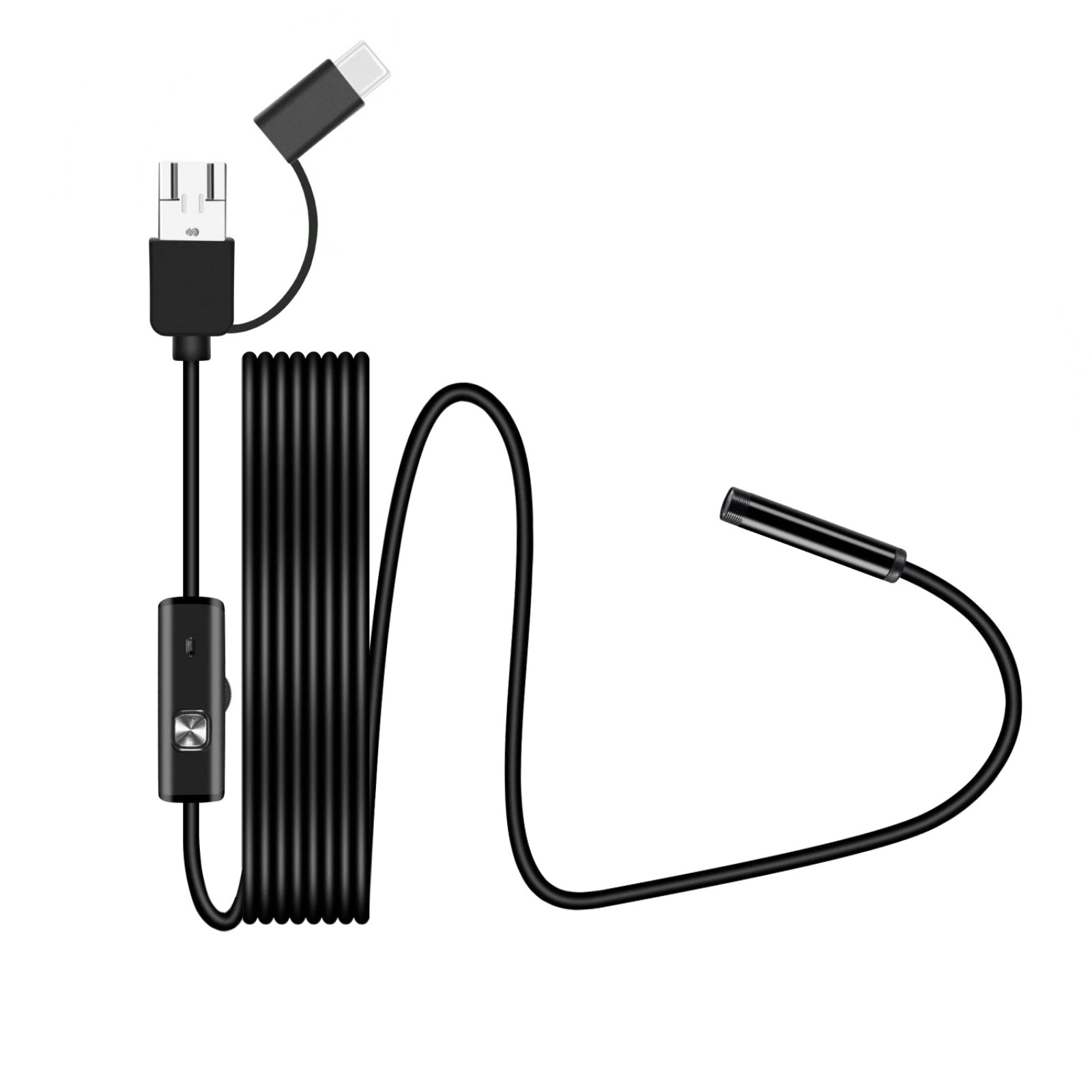 2M Endoscope Borescope Camera 6 LED for Android Type-C USB 7mm Waterproof IP67