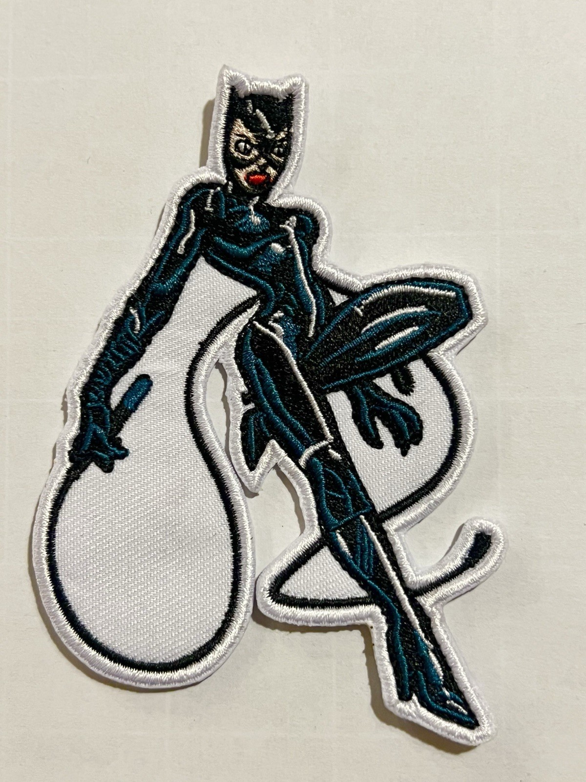 BATMAN embroidered figure CATWOMAN patch iron on sew badge vest cat lady returns