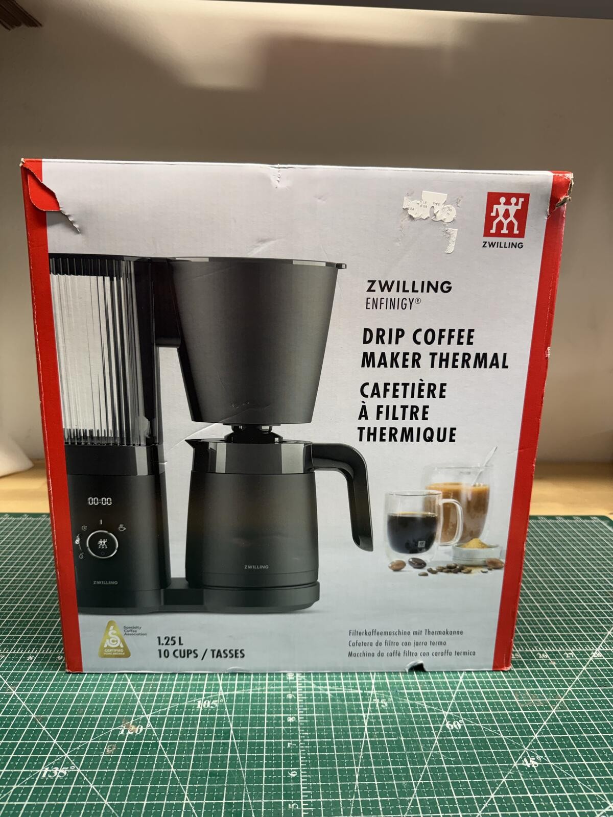 Brand New Zwilling Enfinity Drip Coffee Maker Thermal 1.25L 10 Cups Black