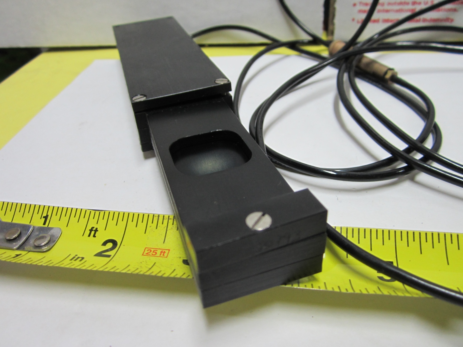MICROSCOPE PART NIKON SHUTTER SLIDE PNEUMATICS ?? AS IS BIN#51-04