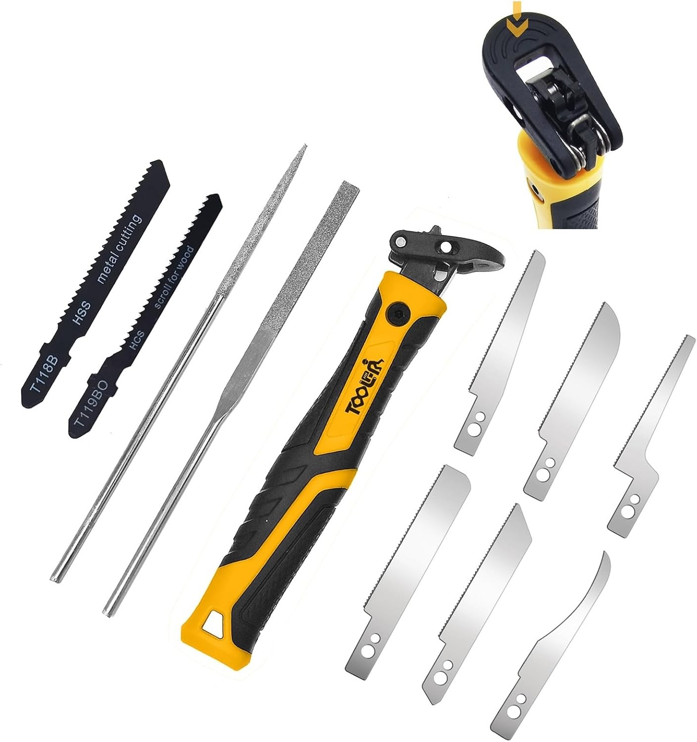 10-In-1 Model Craft Hand Saw & File Set. DIY Mini 10-in-1