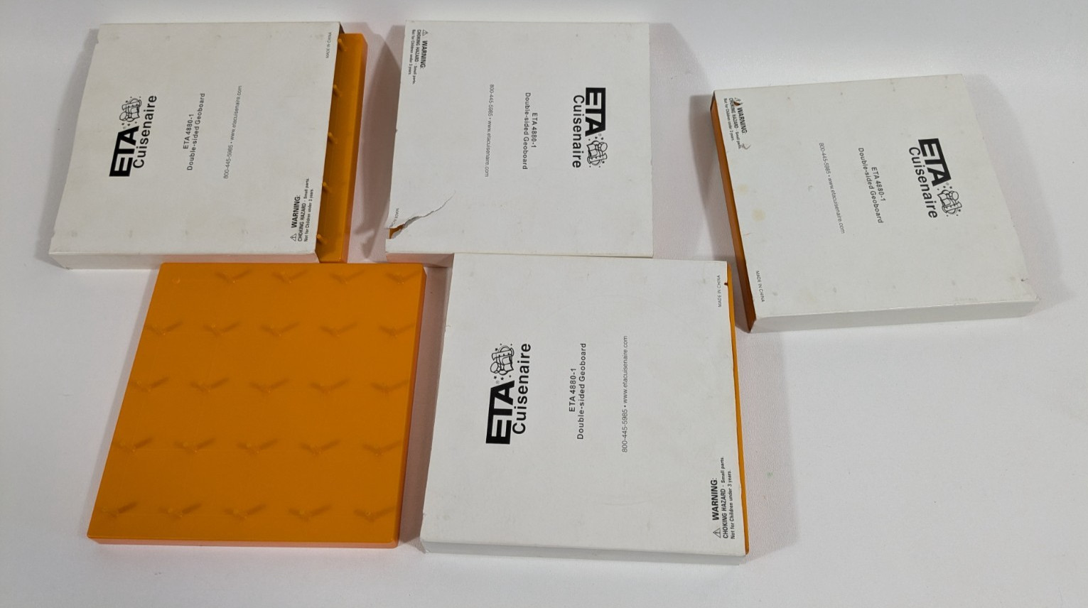 Lot of 5 ETA Cuisenaire Double Sided Geoboard ETA 4880-1 Teachers No Rubber Band