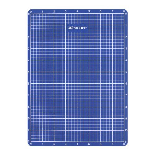 Westcott 810-084 Double Sided Cutting Mat 8.5" x 11.75" BLUE NEW