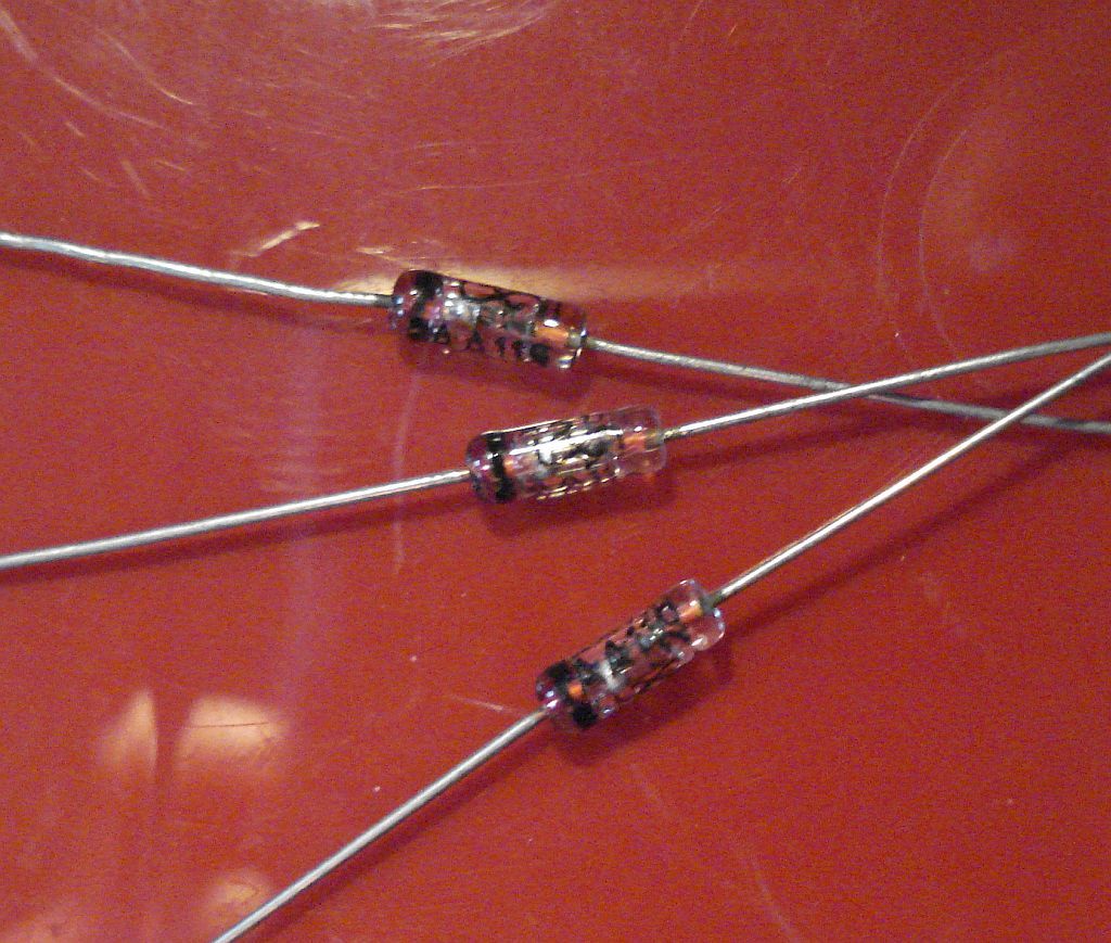 AA134 ITT / TFK / Germanium Diode DO7 RARE - NOS NEW