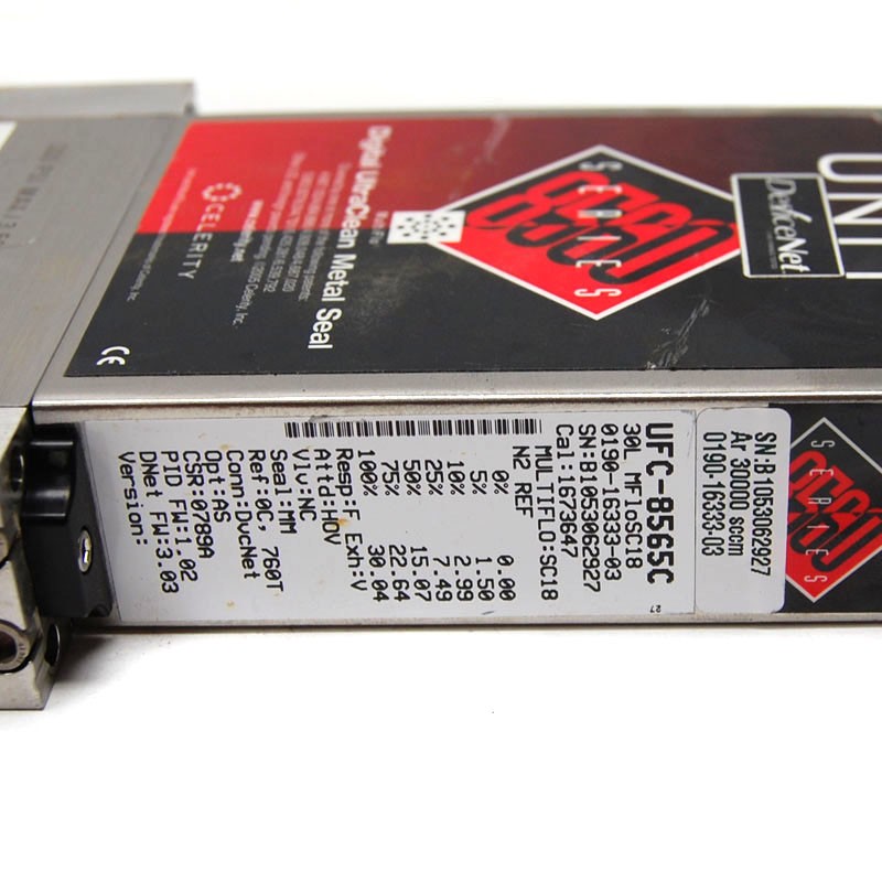 Celerity Unit UFC-8565C Mass Flow Controller MFC D-Net (Ar/30SLM) C-Seals