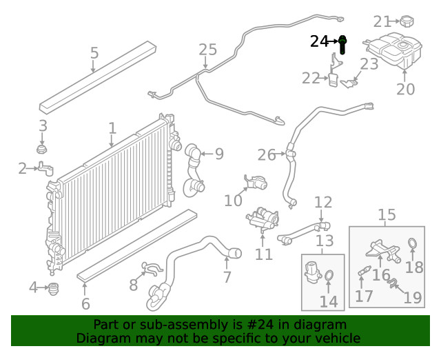 Genuine Ford Engine Coolant Level Sensor Bolt W713295-S442