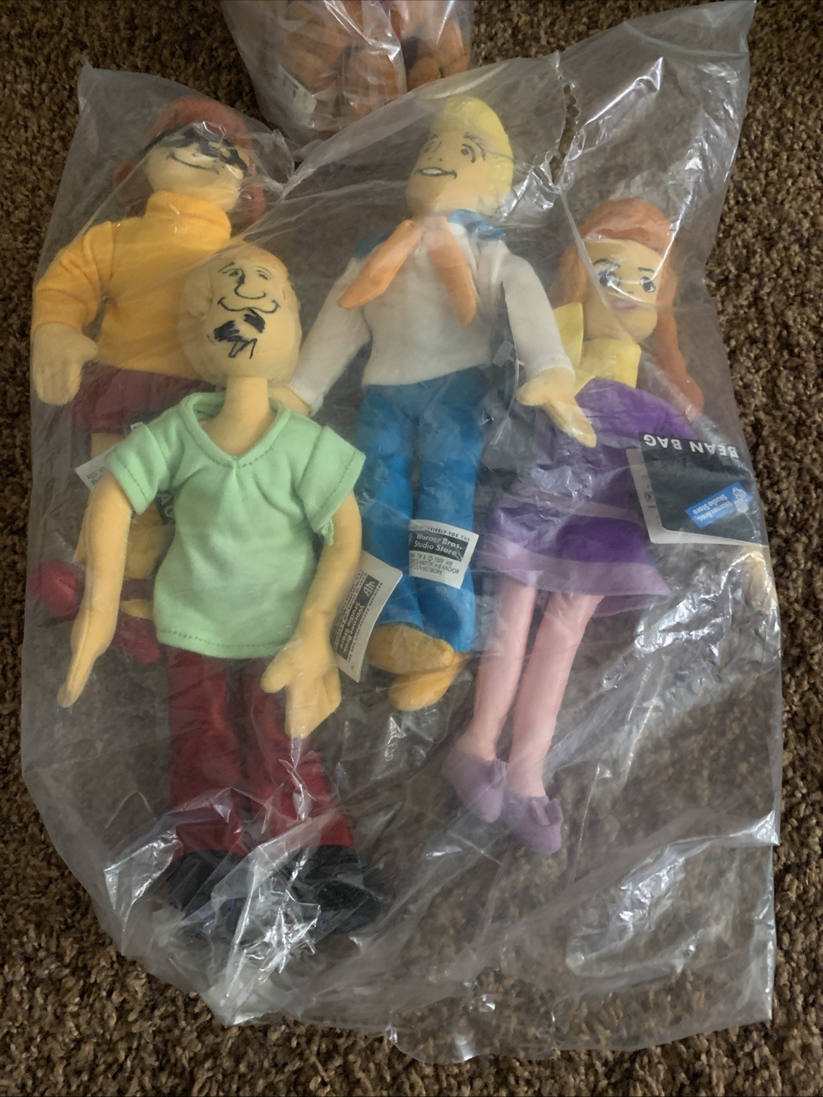 Scooby Doo Warner Bros. Cast Set Bean Bag Vintage