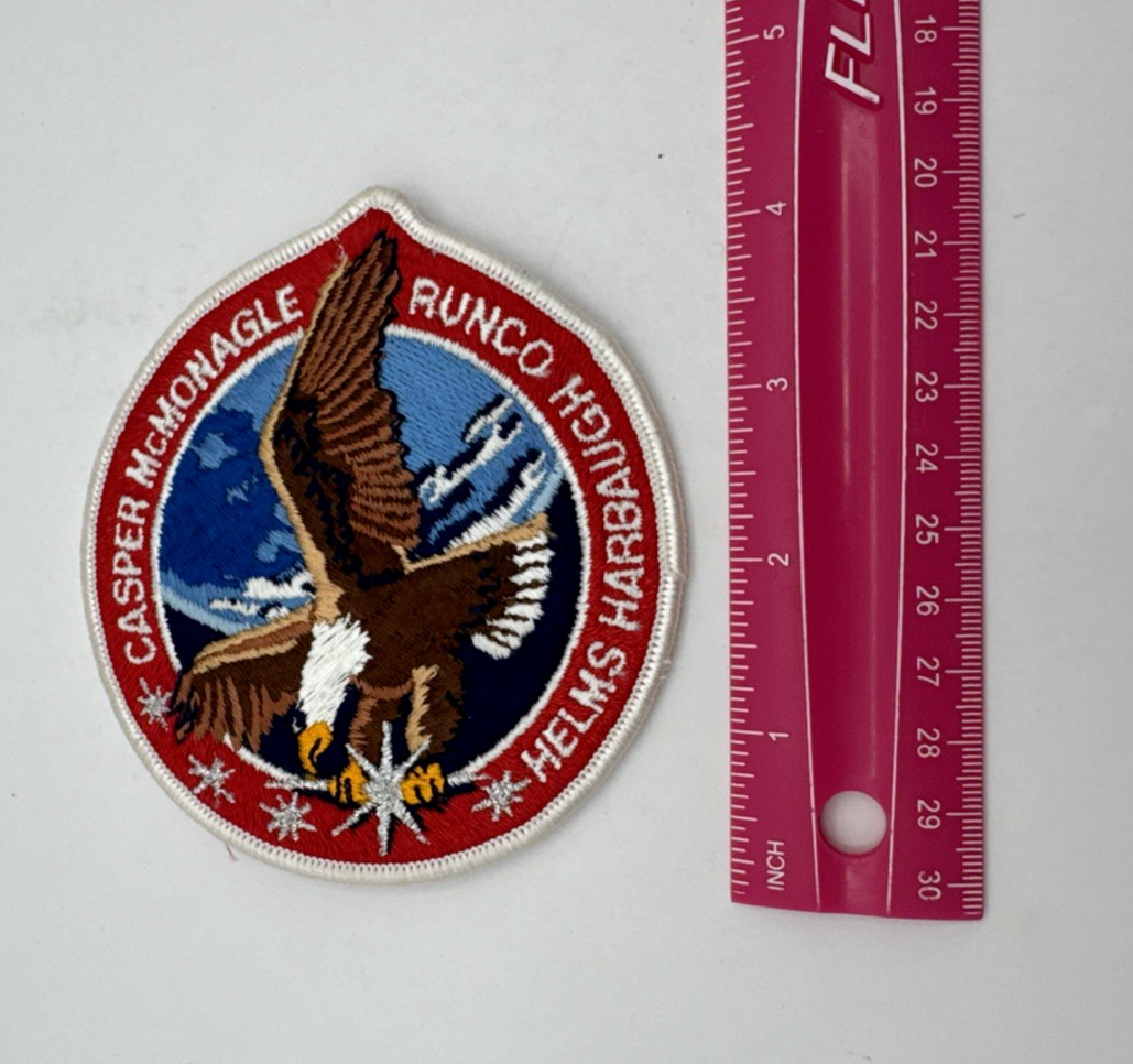 STS-54 SPACE SHUTTLE ENDEAVOUR MISSION PATCH / BULLION THREAD IN EAGLE'S STAR