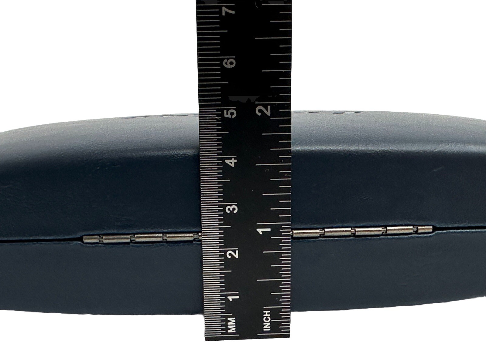 NEW Esquire Blue Hard Clamshell Eyeglasses Case With Microfiber Cloth