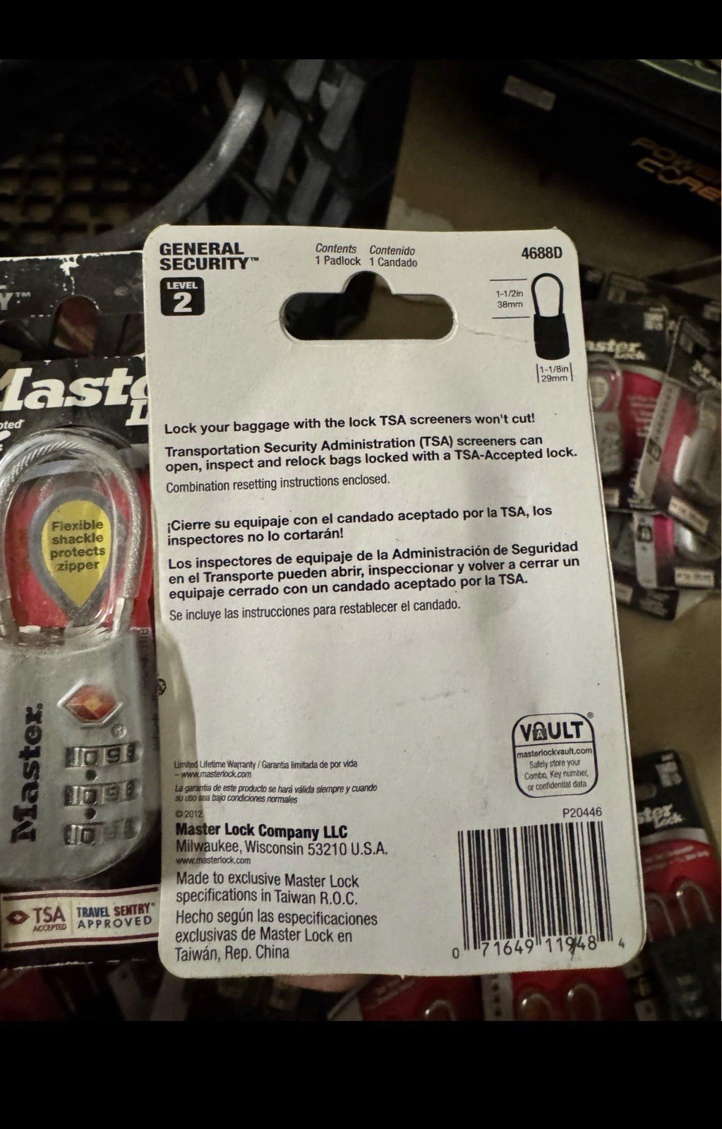 Level 2 Master Locks with Code New In Box