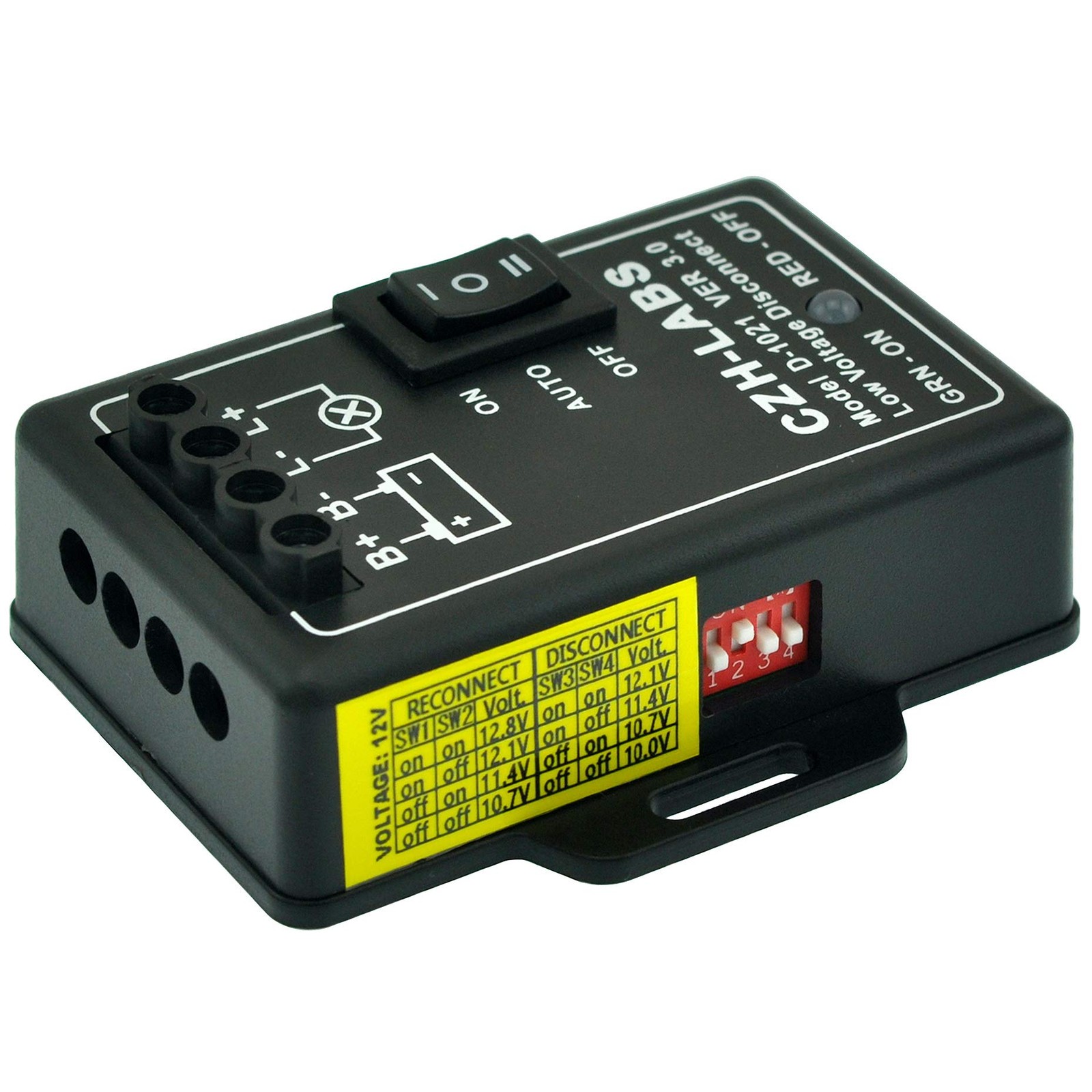 Czh-Labs Lvd Voltage Disconnect Module. 12V / Abs Panel Mount Terminal