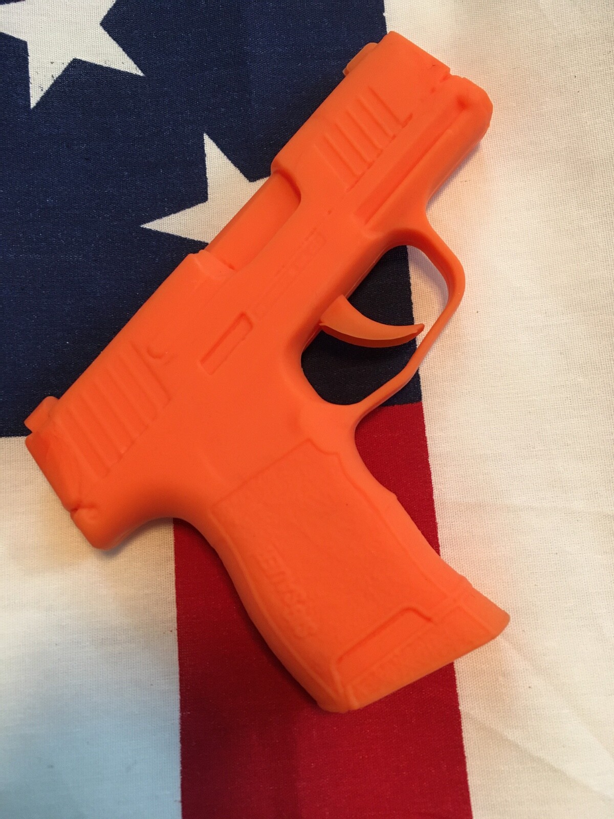 Rubber Training Gun Model Orange Rubber Training Pistol