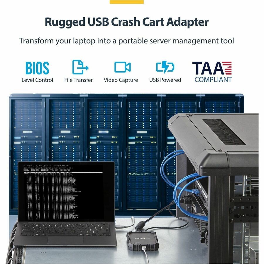 Startech NOTECONS02X KVM Console USB VGA Rugged Adapter