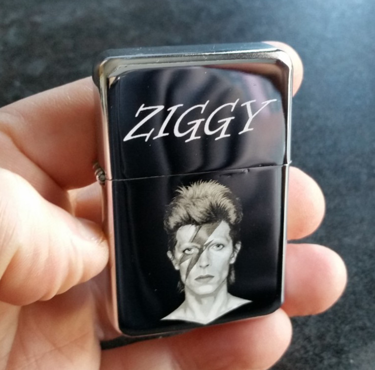 David Bowie Ziggy Stardust Art Engraved Lighter with Gift Box - FREE ENGRAVING