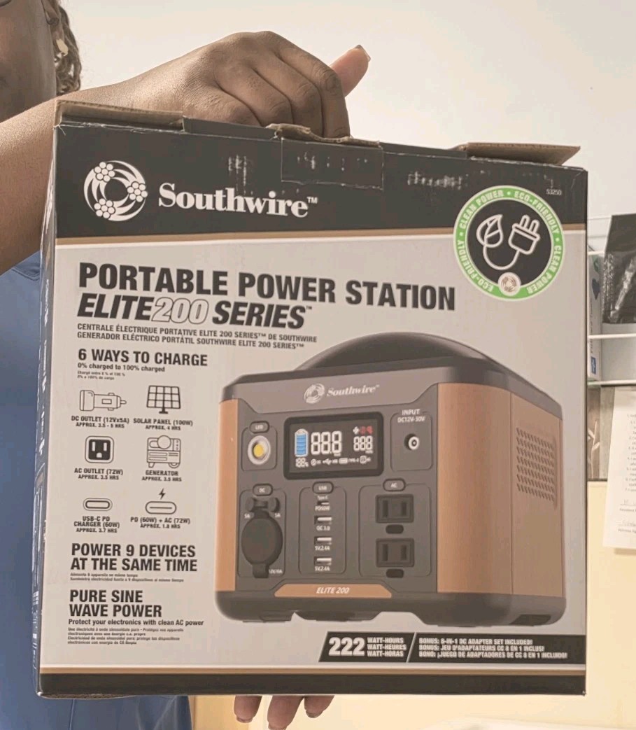 Southwire Elite 200 Series Portable Pure Sine Wave Power Station 201-300W