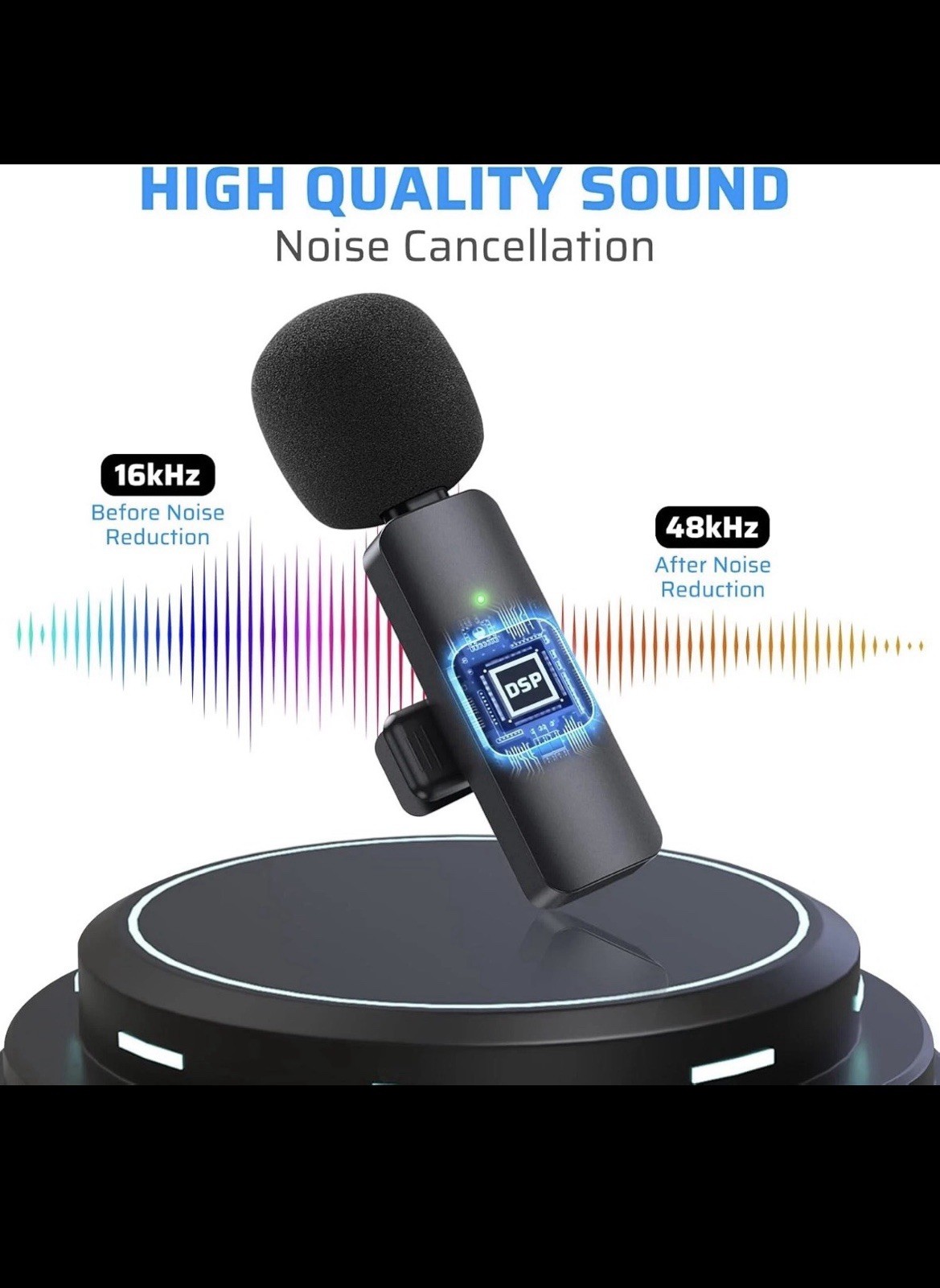 Microfono mini inalambrico de para celular iPhone solapa 2 mic