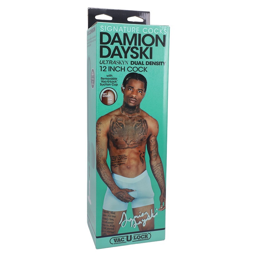 Signature Cocks Ultraskyn Damion Dayski Dildo with Removable Suction Cup 12in
