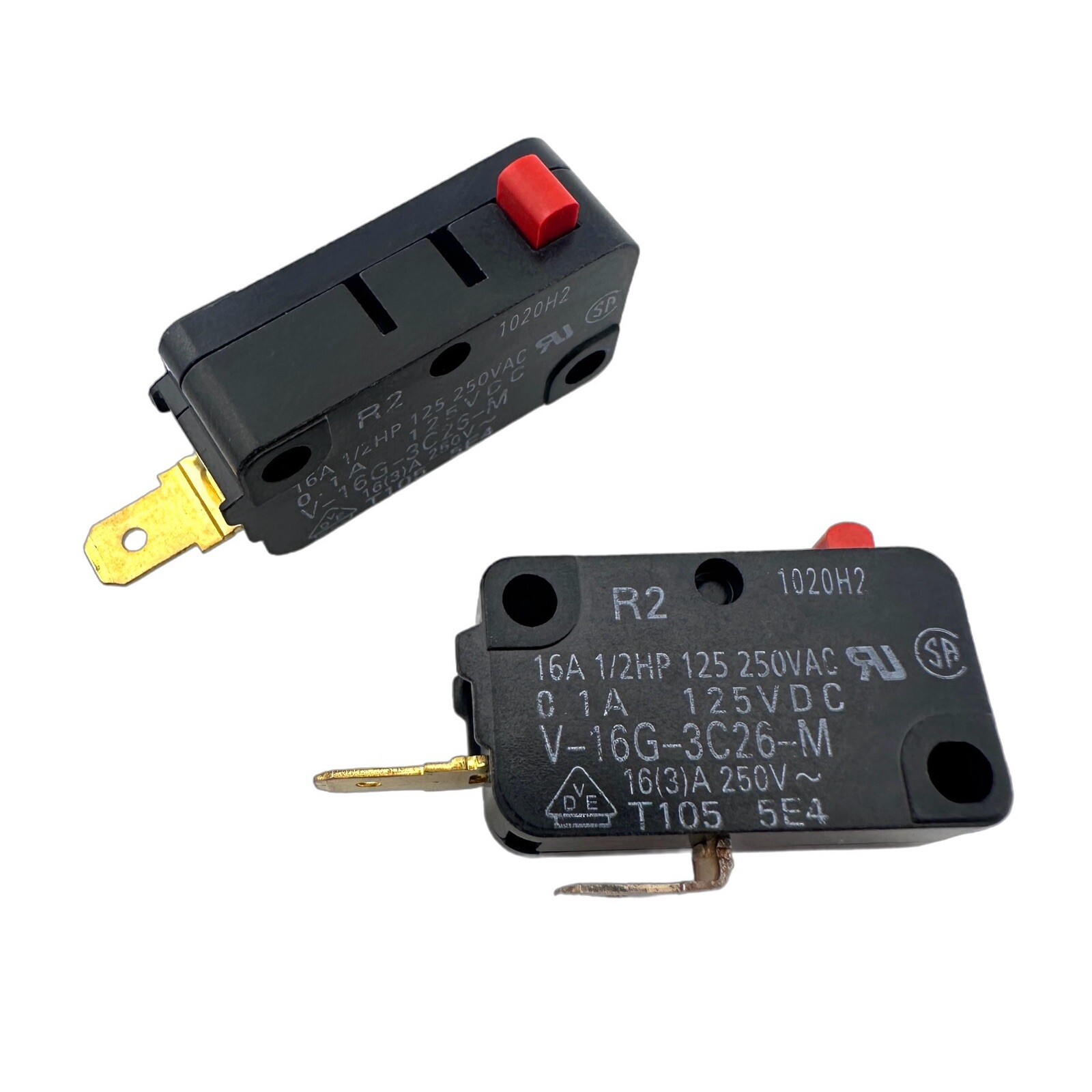 Omron V-16G-3C26-M Micro-Switch 16A 1/2HP 250VAC (2 Pieces) US Stock