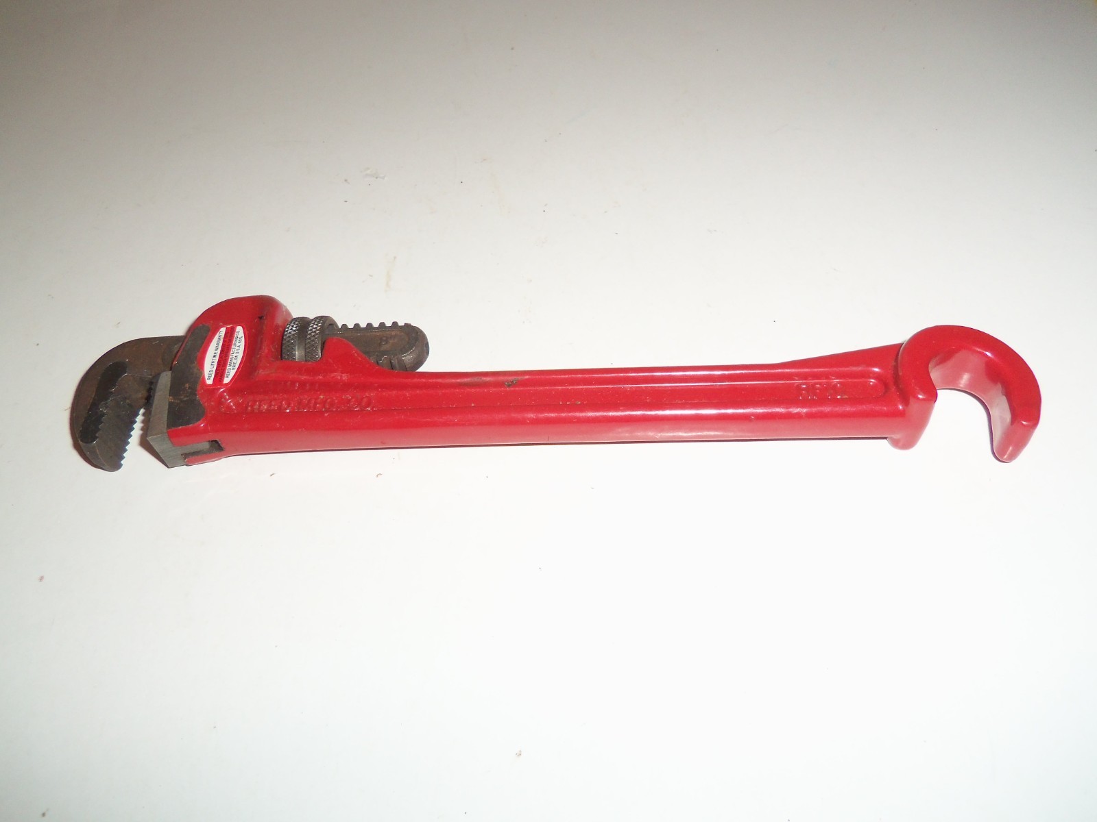 REED Mfg. RF10 Pipe Wrench & Valve Wheel Wrench Combo Heavy Duty Made in USA