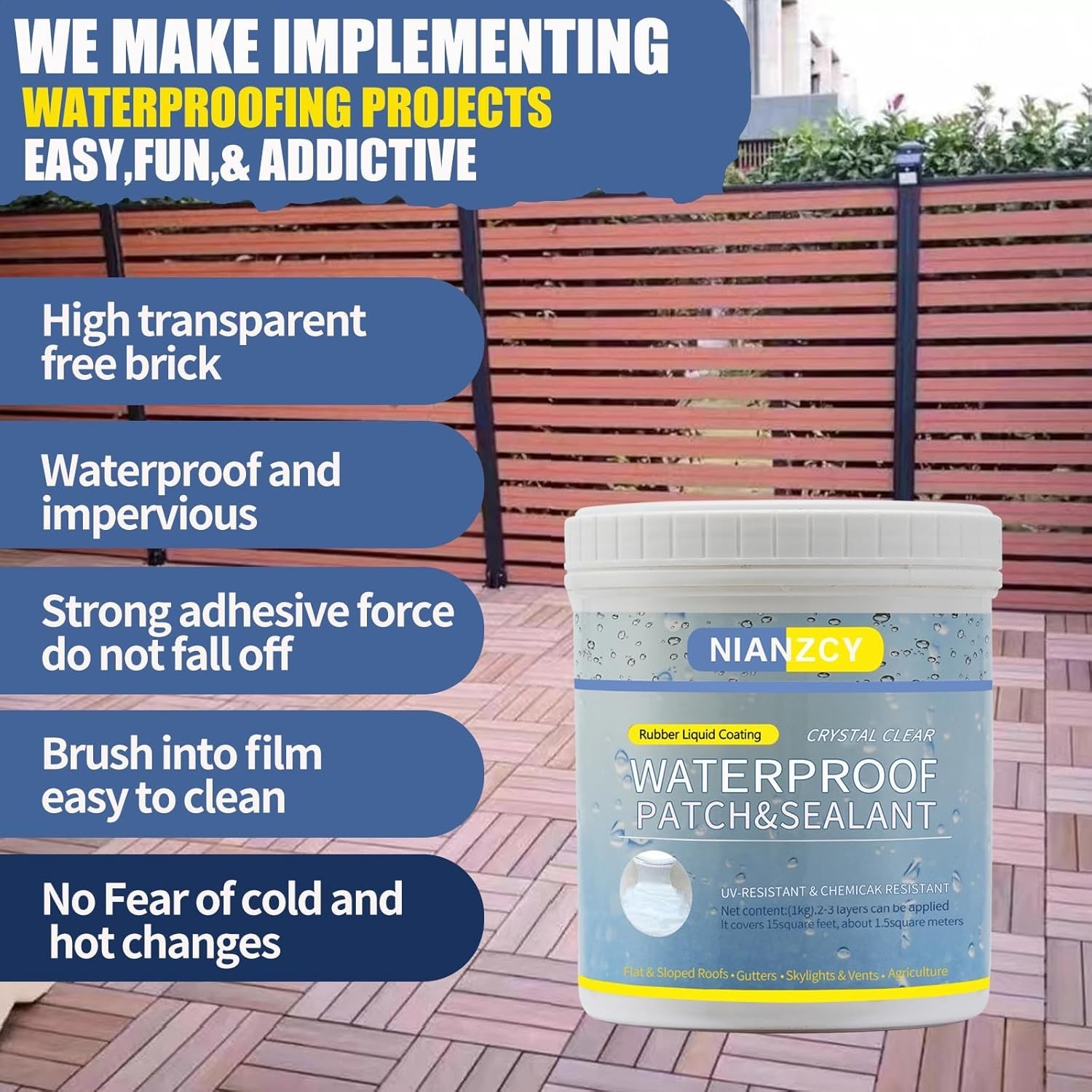 Archi Republic Clear Waterproofer - Highly Effective Waterproofing Coating That