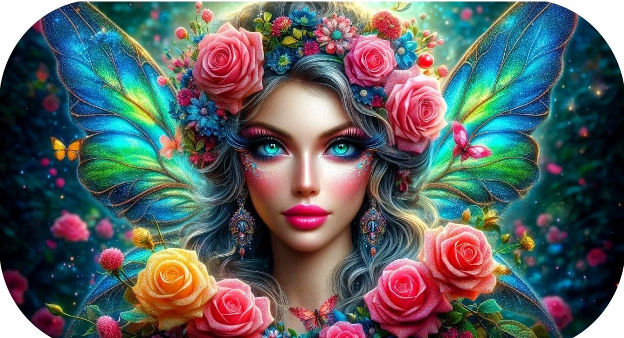 2 OZ .999 SILVER HAYLEYBUG QUEEN OF THE GLADE COLORIZED ART BAR FAIRY GIRL GOLD