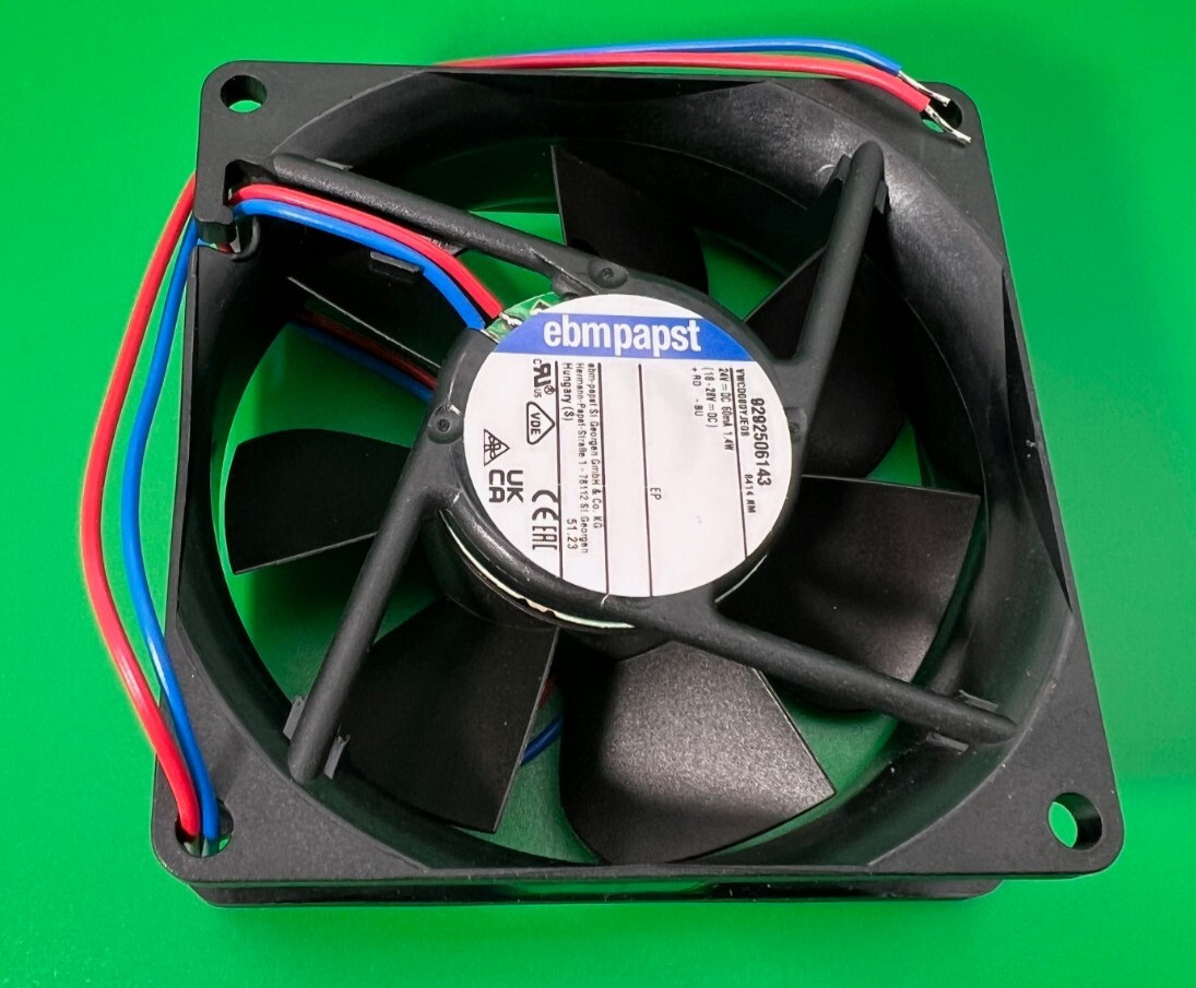 8414 NM ebmpapst 24VDC Fan Axial 34.1 cfm 1.4w Ball Bearing / New 8414NM