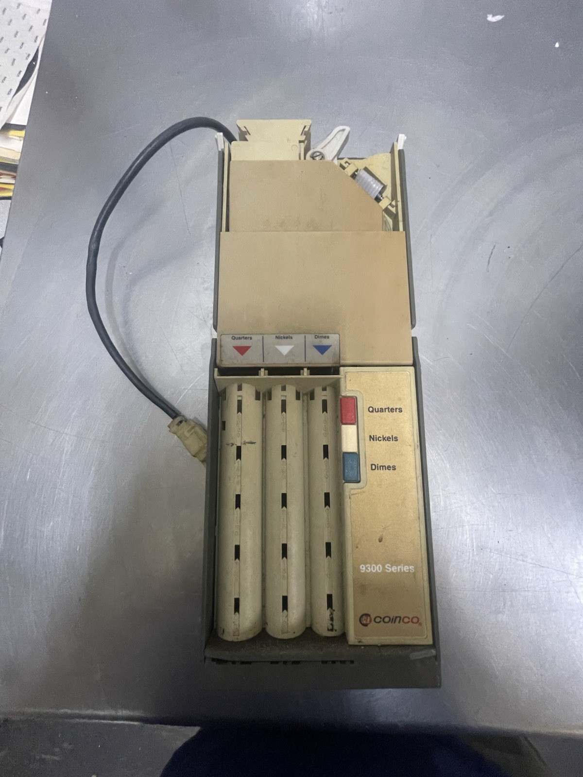 Coinco 9302-GX MDB Coin Acceptor Changer for parts or repair