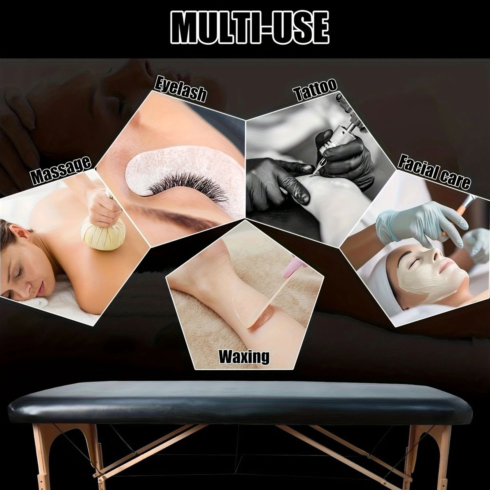 Massage Table Sheets PU Leather Fitted Mat Massage Table Cover