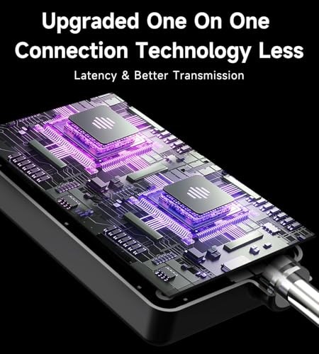 Wireless Microphone, Rechargeable Wireless Microphones with One-to-One Chip
