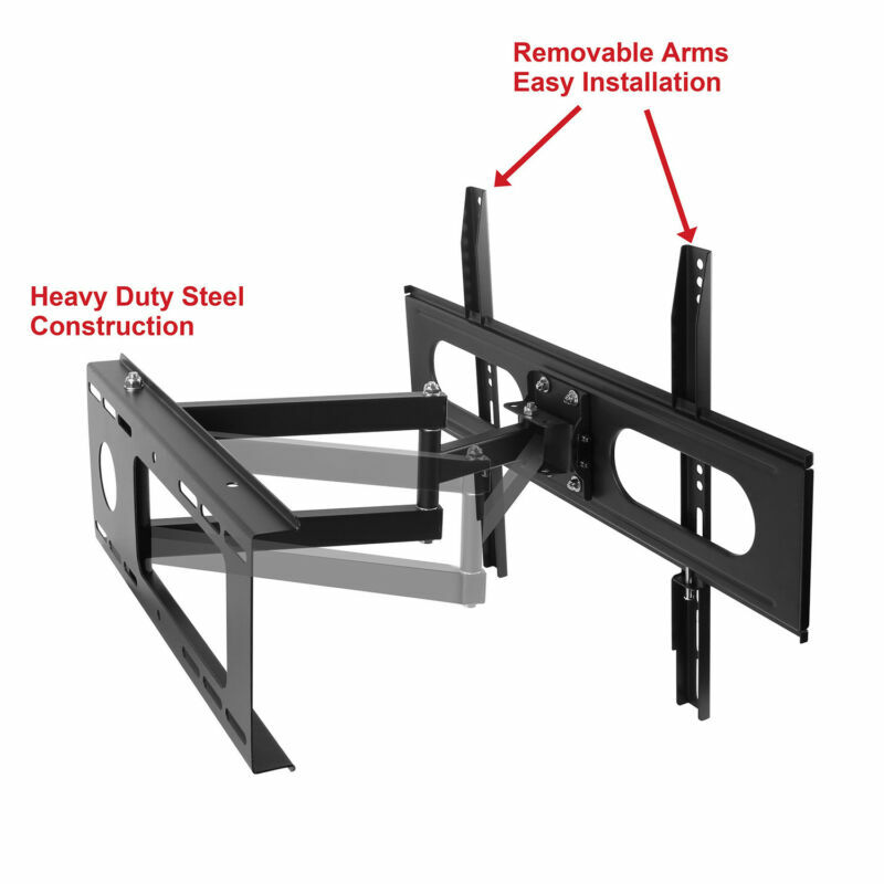 Full Motion LED LCD Flat TV Wall Mount Bracket F 37 42 46 50 52 55 60 65 70 inch