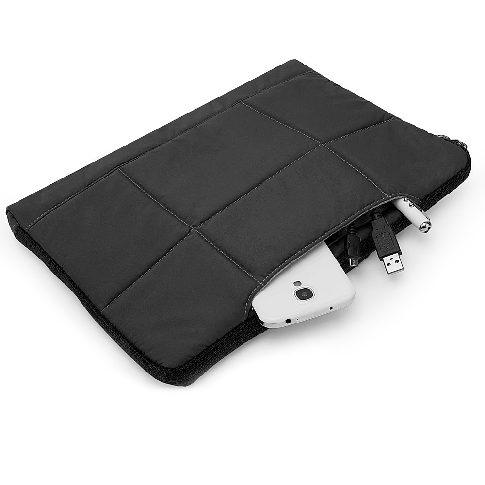 Slim Padded Sleeve – Trendy Quilted Design with Water Resistant Black Finish