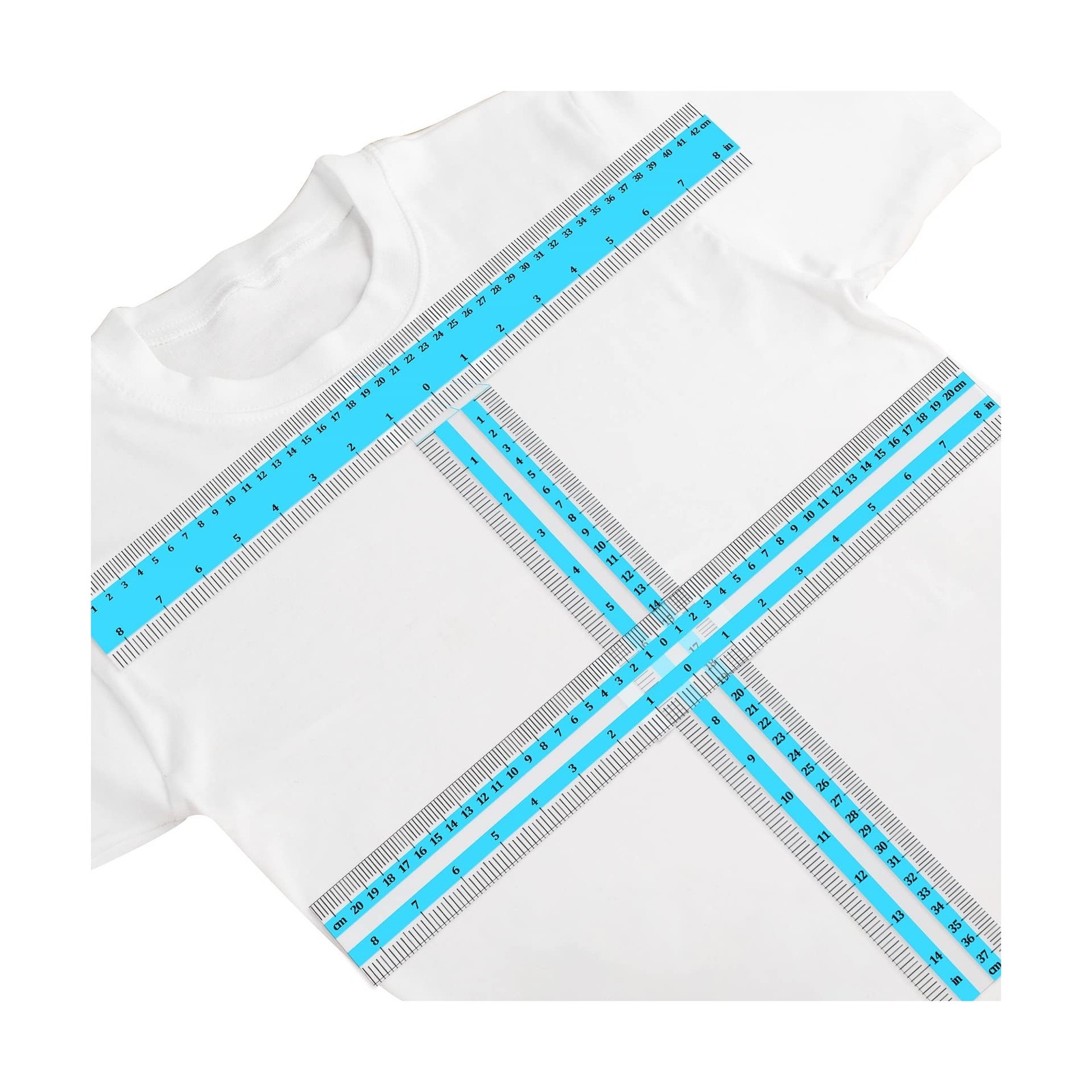 Oudain 3 Pcs T Shirt Ruler Guide for Vinyl Alignment Tshirt Ruler A... Fast Ship