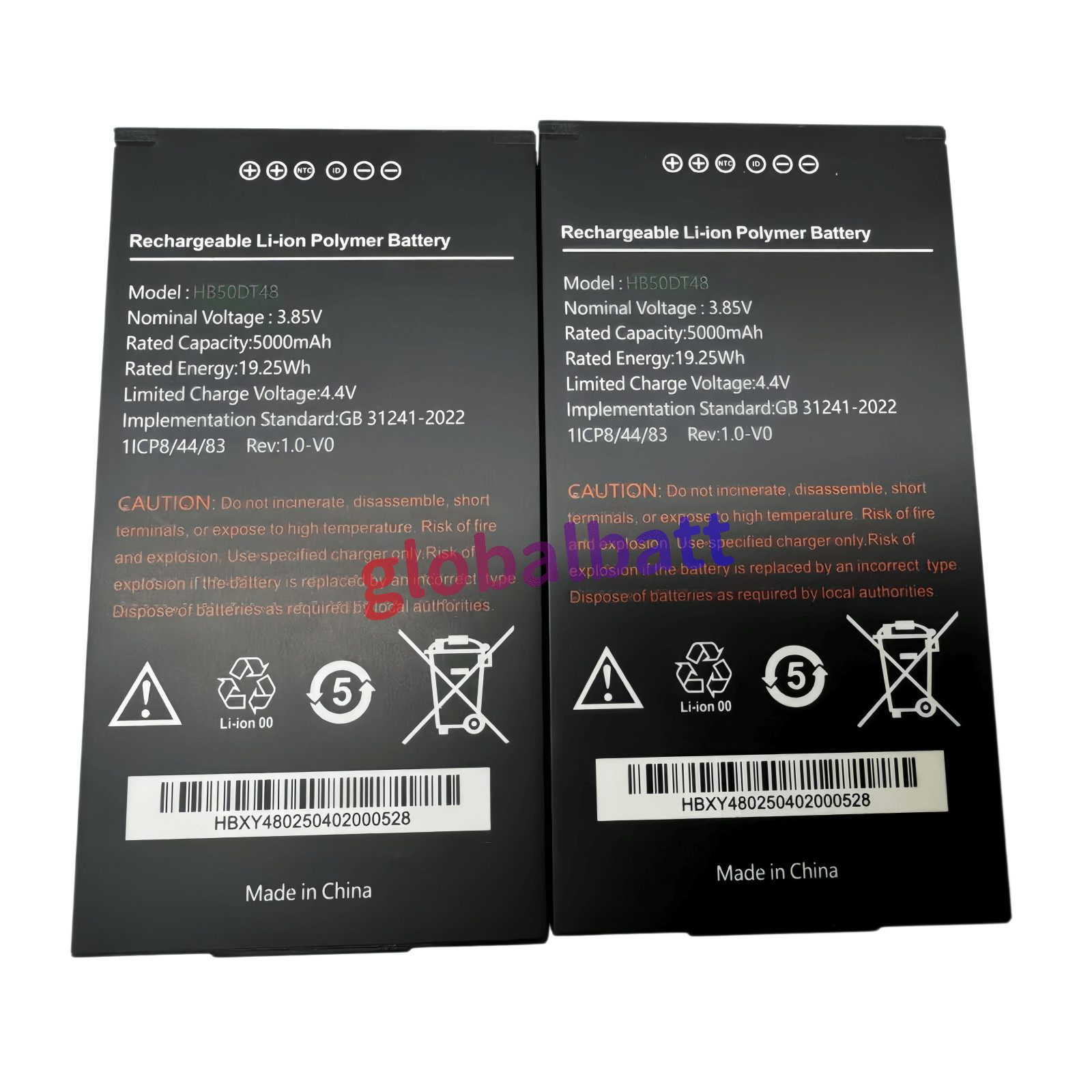 New  OEM HB50DT48 5000mAh Replacement Battery For UROVO CT48 PDA Barcode Scanner